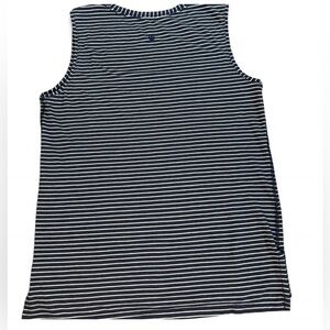 Lululemon Striped Pima Cotton Muscle Tank Top Navy White Women’s 8